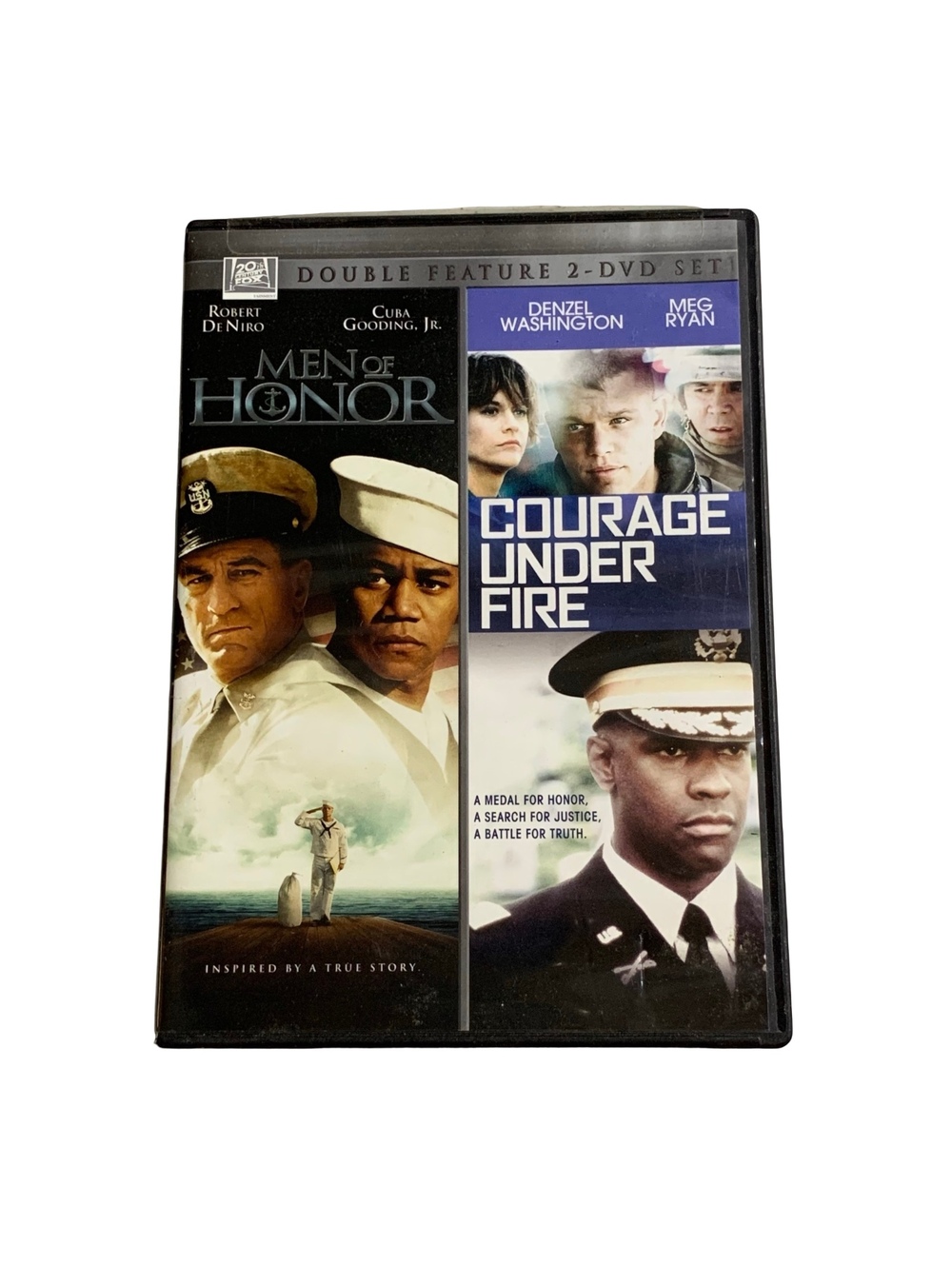 Men of Honor / Courage Under Fire Double Feature 2 DVD Set w/ Case R Rated